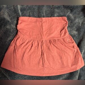 Pink Strapless Babydoll Top
